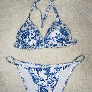 Primark Blue Floral Bikini Set